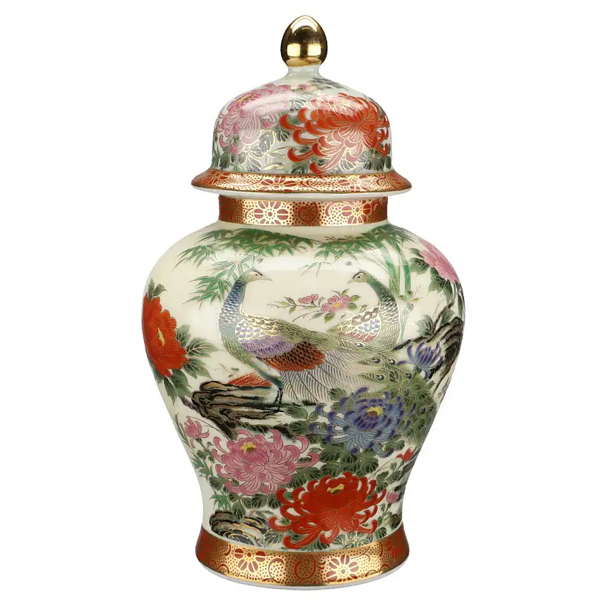 Deckelvase klein - Asiatika Shibata