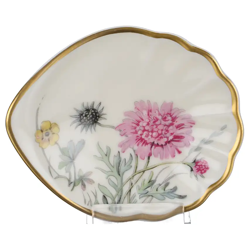 2 x Teebeutelablage Muschelschale klein - Krautheim Berolina Wiesengrund und Bergeshöhn