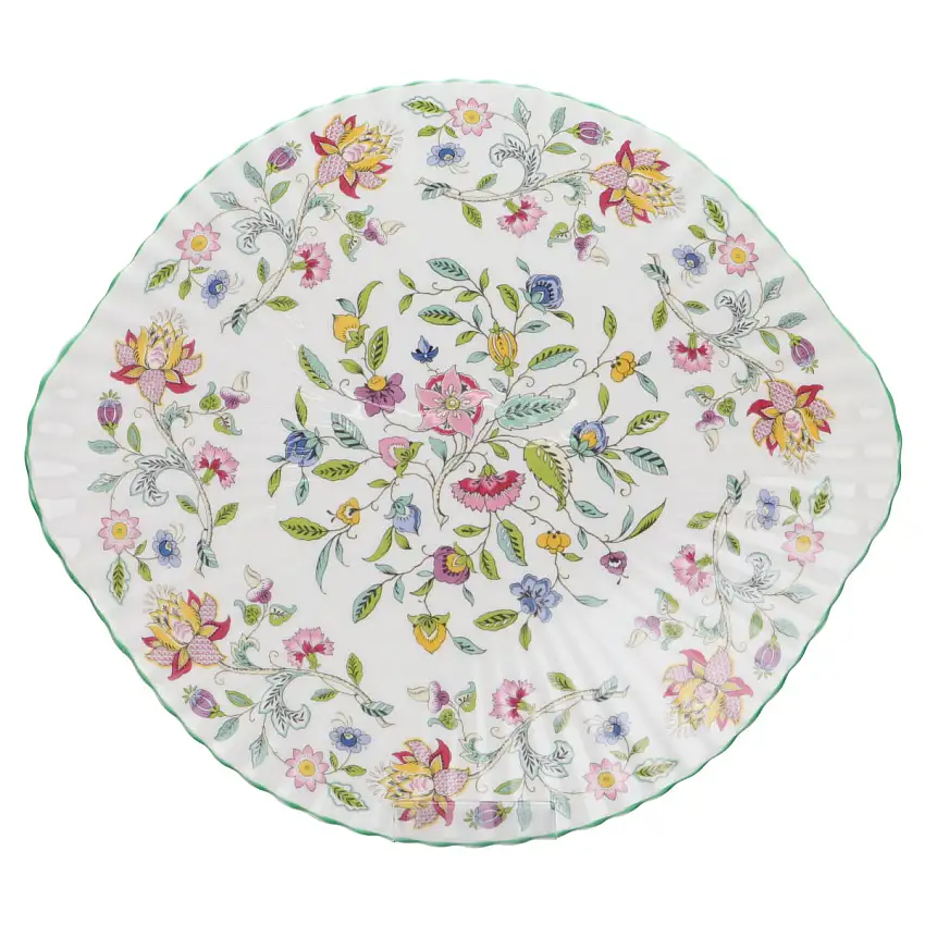 Tortenplatte mit Griffen auf Füßchen - Minton Haddon Hall