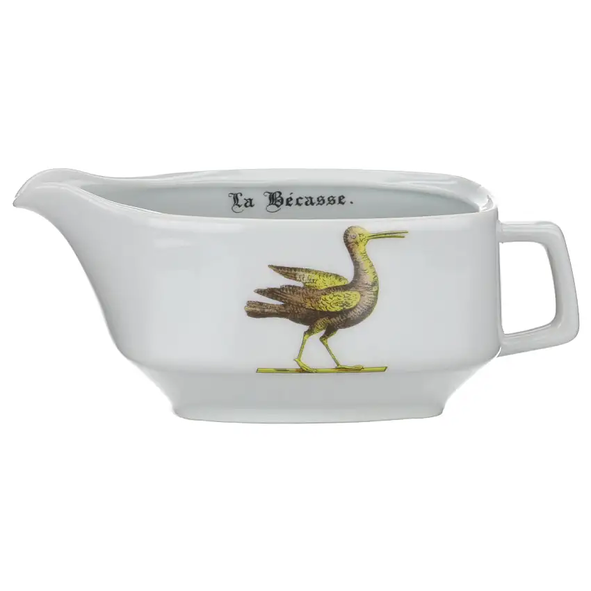 Sauciere ohne Teller La Bécasse - Porcelaine d´Auteuil Chambord
