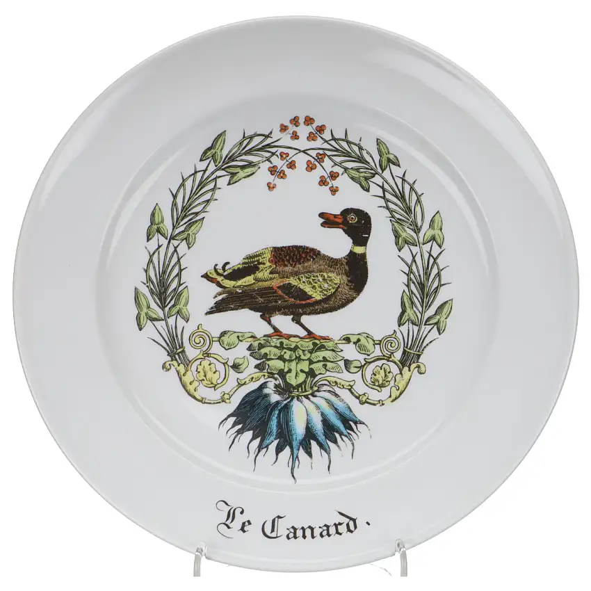 Kuchenteller groß Frühstücksteller Le Canard - Porcelaine d´Auteuil Chambord