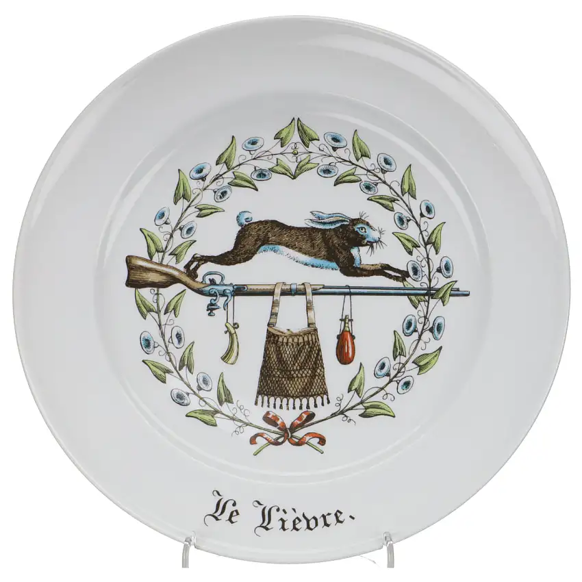 Kuchenteller groß Frühstücksteller Le Lièvre - Porcelaine d´Auteuil Chambord