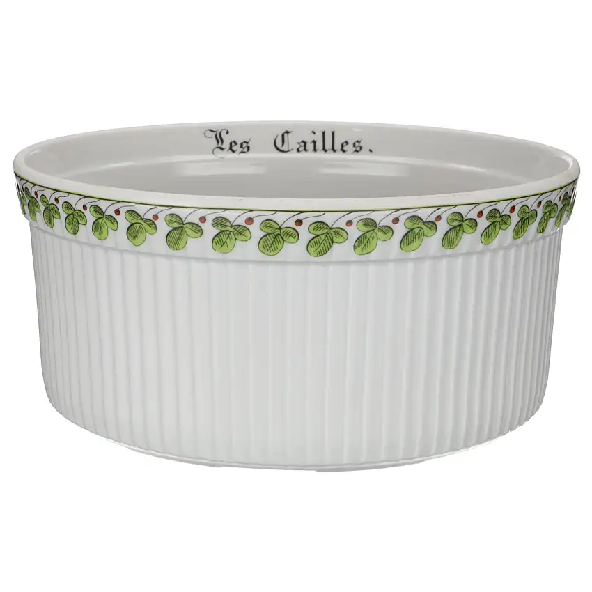 Auflaufform rund groß Le Cailles - Porcelaine d´Auteuil Chambord