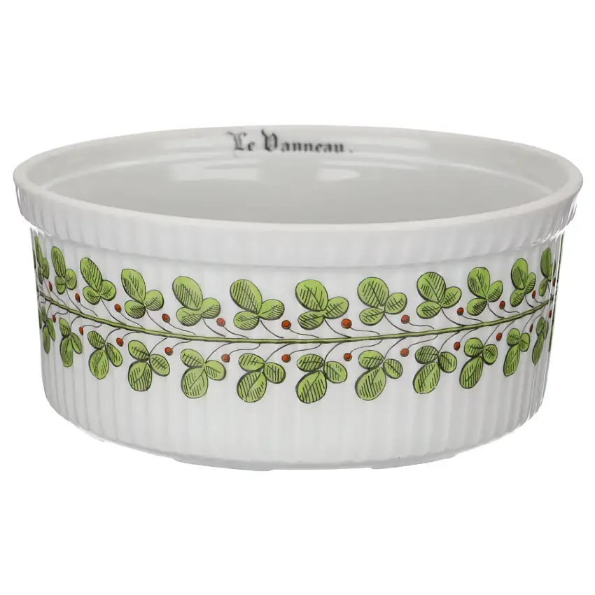 Auflaufform rund groß Le Vanneau Doppelkranz - Porcelaine d´Auteuil Chambord