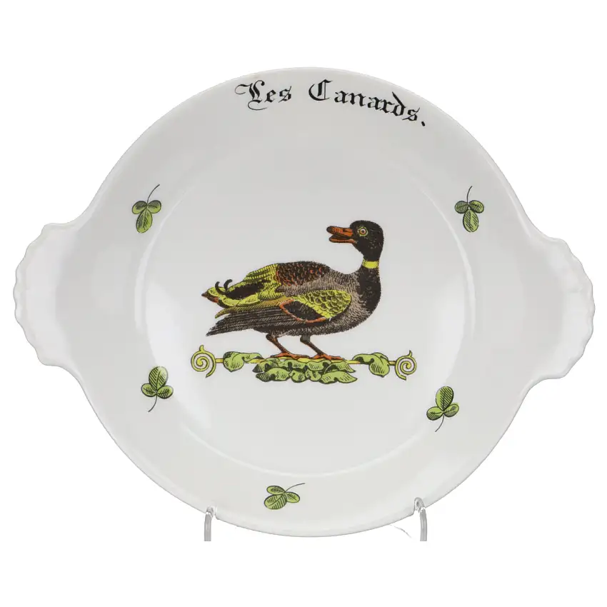 Eierpfanne ofenfest rund groß Les Canards - Porcelaine d´Auteuil Chambord