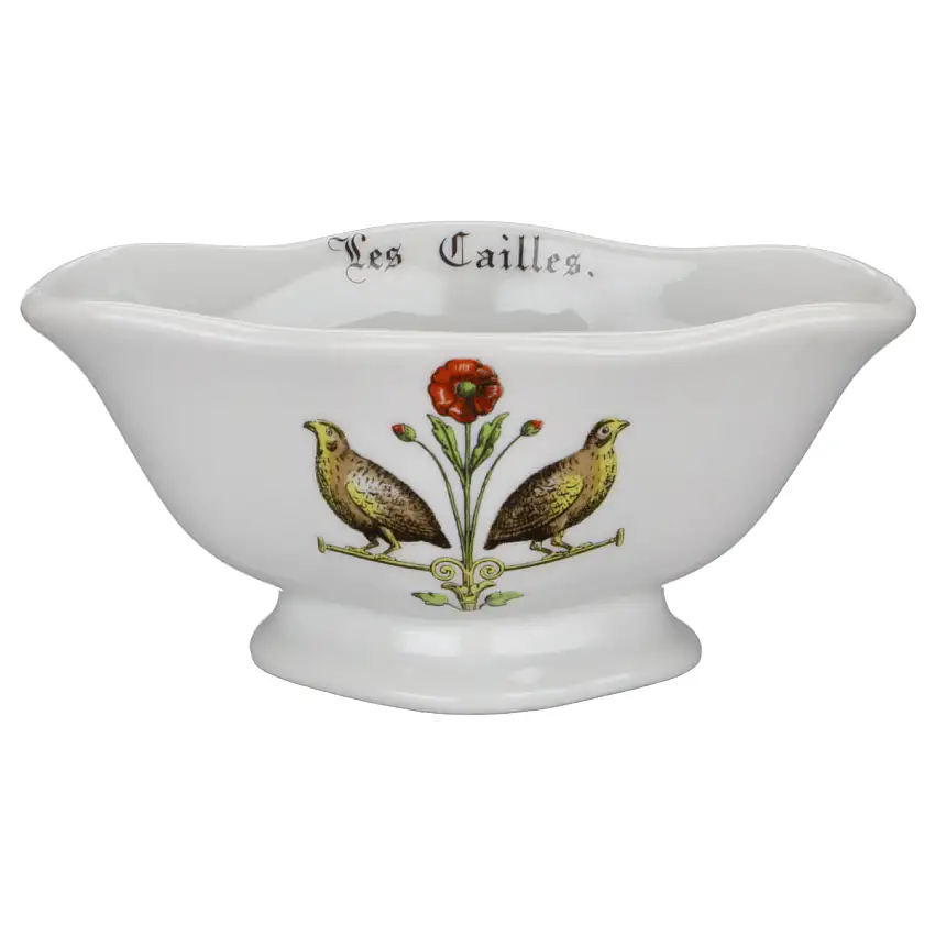 Sauciere Portionssauciere Les Cailles Le Lièvre - Porcelaine d´Auteuil Chambord