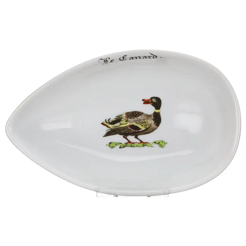Buttersauciere oval Le Canard - Porcelaine d´Auteuil Chambord
