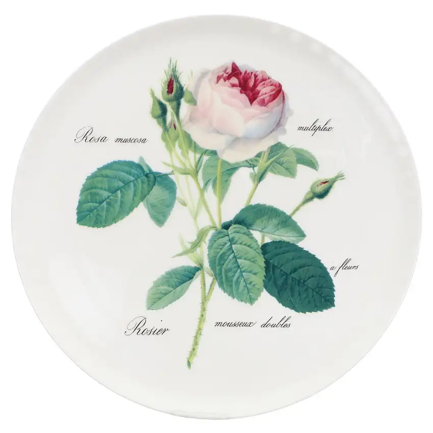 Tortenplatte - Roy Kirkham Redoute Roses