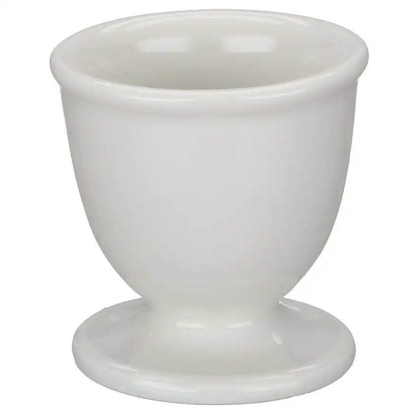 Eierbecher auf Fuß - Schönwald Form 1898 Neukonisch uni weiß