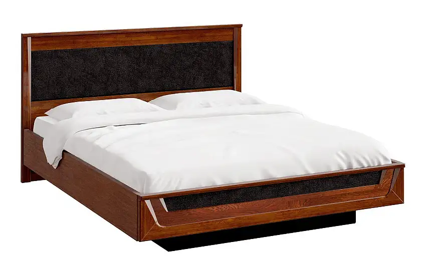 Eiche Bett 180 x 200 cm Nuss