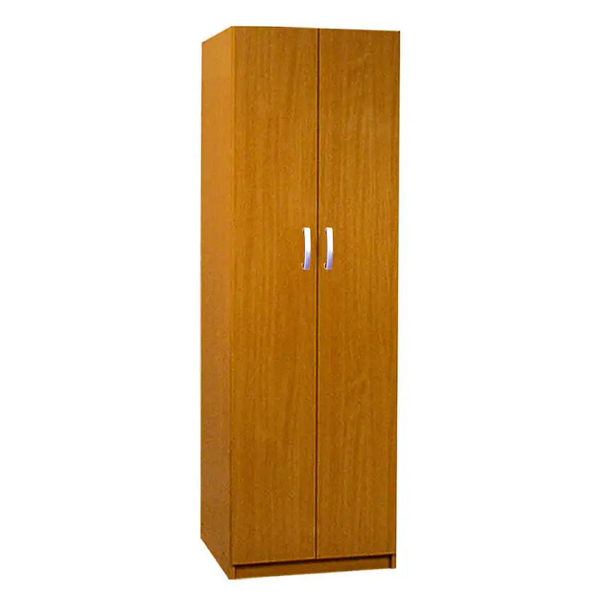 Schmaler 60 cm breiter Kleiderschrank mit 2 Türen | Farbe: Erle