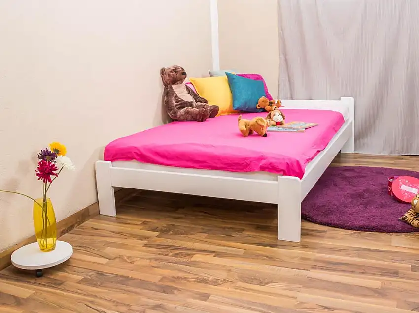 Futonbett Kiefer 120 x 200 cm Weiß