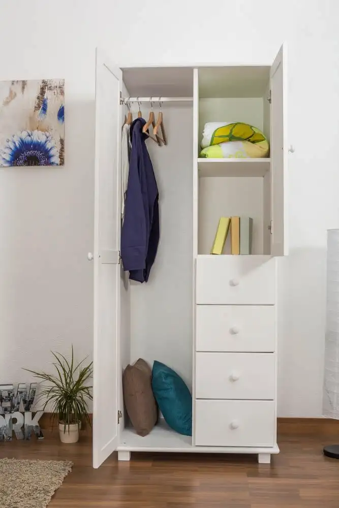 weißer Schrank Kiefer 190x90x60 cm