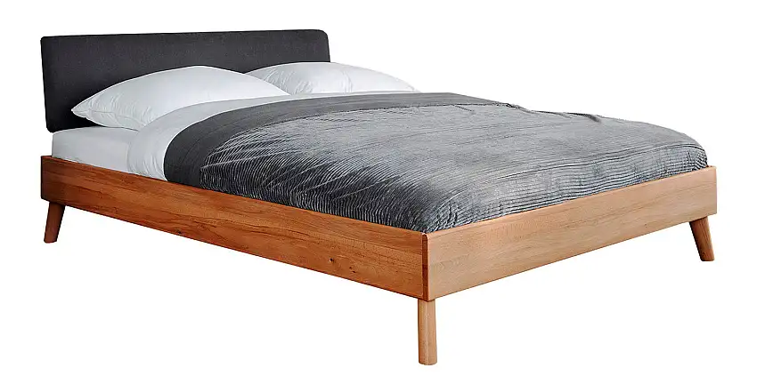 Buche-Bett massiv | 200 x 200 cm | Kernbuche | Geölt |