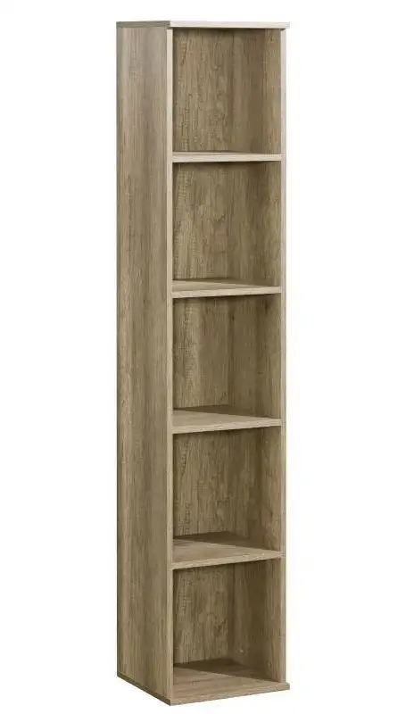 Regal, Küchenregal, Wohnzimmerregal, Bücherregal - 35 cm breit, Farbe: Braun