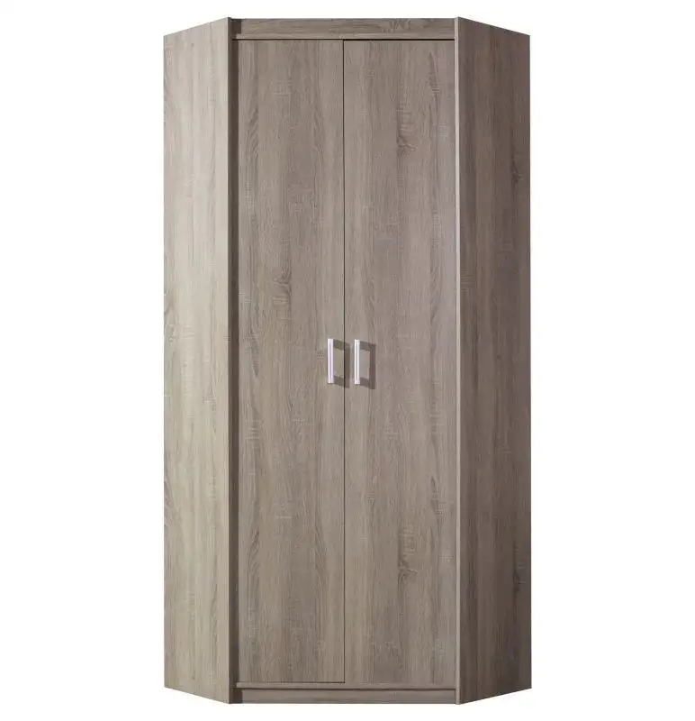 Wohnzimmer - Eckschrank, Farbe: Eiche Trüffel - Abmessungen: 212 x 85 x 85 cm (H x B x T)